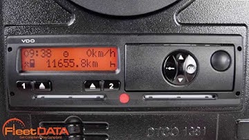 How to change time on a Digital Tachograph - Siemens VDO