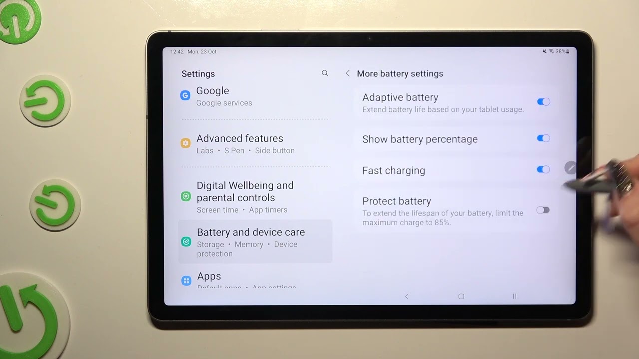 How to Turn On Fast Charging Mode on SAMSUNG Galaxy Tab S9 FE