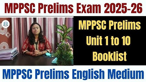 MPPSC Prelims Booklist English Medium 2025-26 |MPPSC Prelims Notes New Syllabus Update✍️#studymyway
