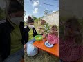 Smart baby taking fruits together #monkey #monkeyus #babymonkey