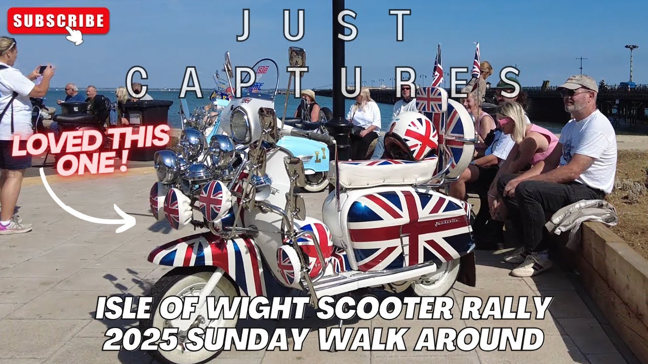 2025 Isle of Wight Scooter Rally Sunday Walk Around