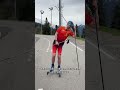 2 упражнения для внешней закантовки стопы на лыжероллерах #rollerski #лыжероллеры #лыжи