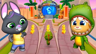 Talking Tom Time Rush Dino Ginger Vs Talking Becca - Full Screen Android iOS Gameplay