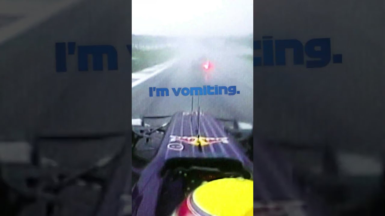 Throwing Up In An F1 Car 