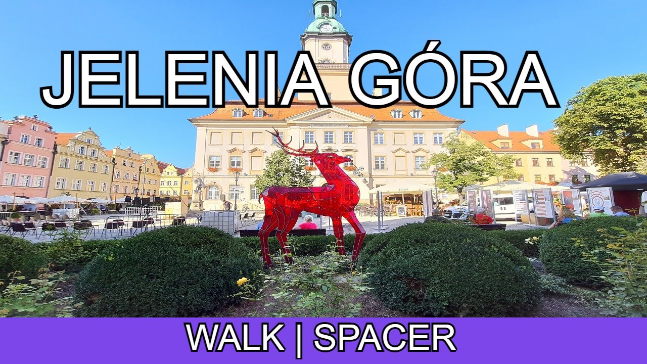 Jelenia Góra - Poland, walking in Jelenia Góra | 4K