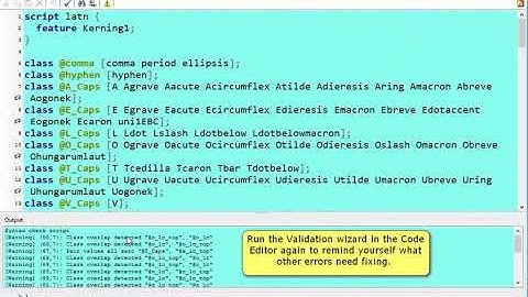 FontCreator 10 1 Kerning Classes