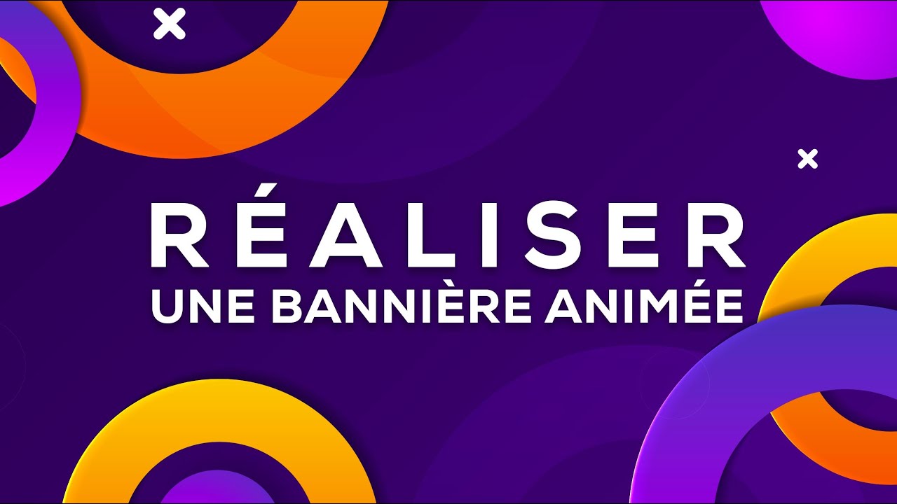 créer une bannière publicitaire animée simple et professionnelle
