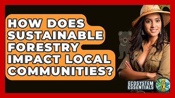 How Does Sustainable Forestry Impact Local Communities? - Ecosystem Essentials