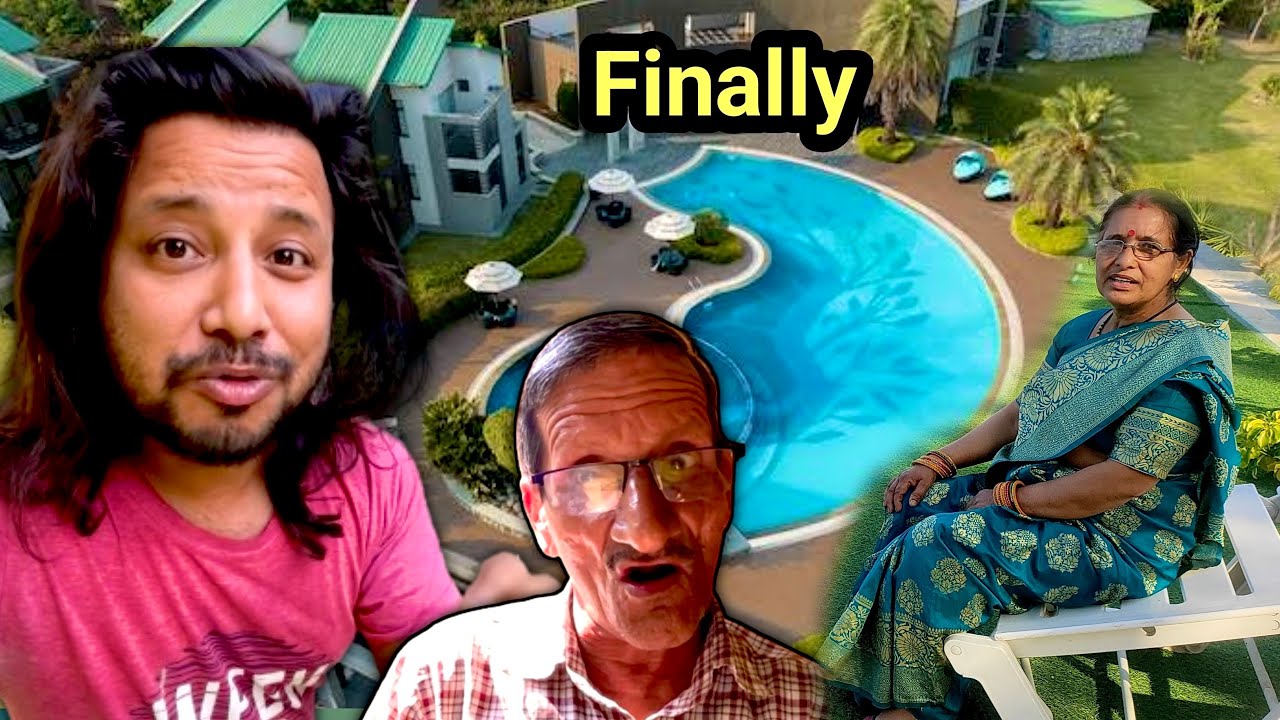Papa Mummy Ke Liye 5 Star Resort Book Kar Diya❤️ Papa Mummy Ke Liye 5 Star Resort Book Kar Diya❤️