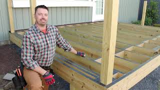 How to Build a 12x16 ft Deck with Trex & Home Depot Part 1 | DIY Decking