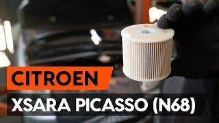 Hoe een brandstoffilter vervangen op een CITROEN XSARA PICASSO (N68) [AUTODOC-TUTORIAL]