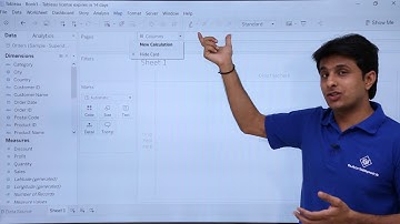 Tableau - Worksheet Interface