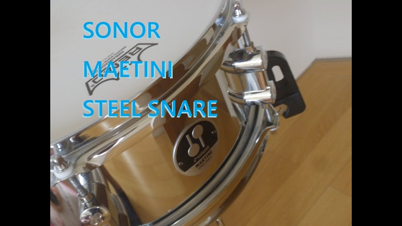 未使用】ソナーSONOR スネア マティーニ 12×5インチ スチール