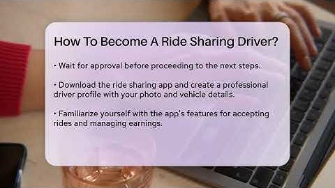 How To Become A Ride Sharing Driver? - Talking Tech Trends