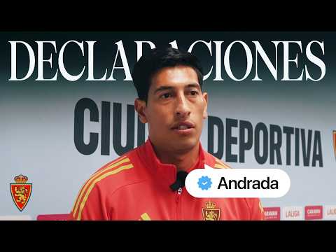 Declaraciones de Esteban Andrada | Real Zaragoza