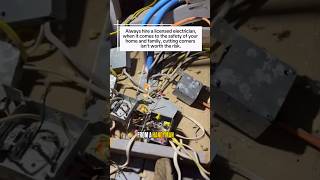 Home inspection bad electrical job #homeinspection #homeinspector #electrical #electrician #dit