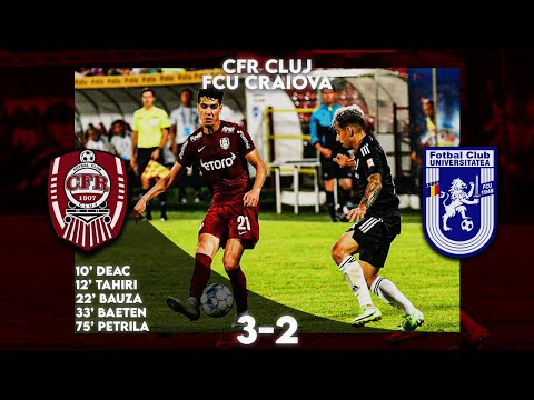 REZUMAT | CFR Cluj - FCU Craiova 3-2. Șumudică l-a învins pe Mutu