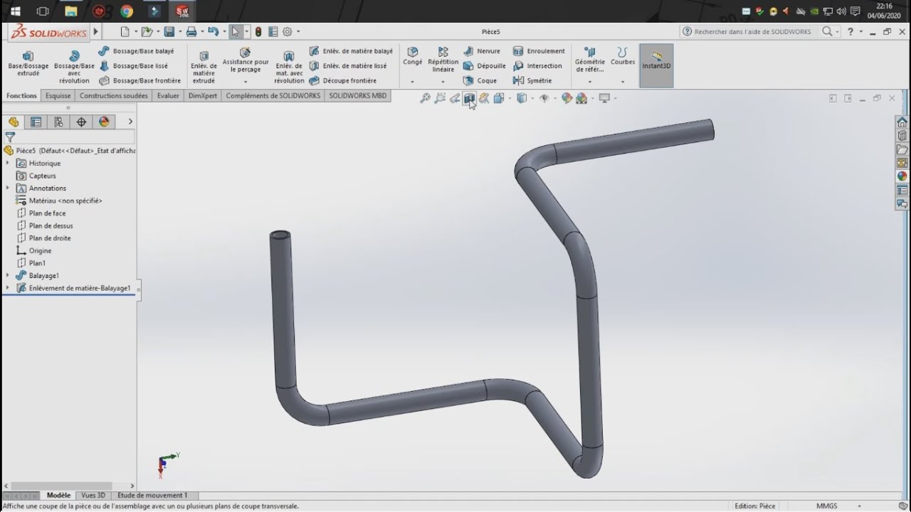 accès aux didacticiels intégrés et gratuits de... Tutoriel solidwork pour débutant partie N° 3 - YouTube