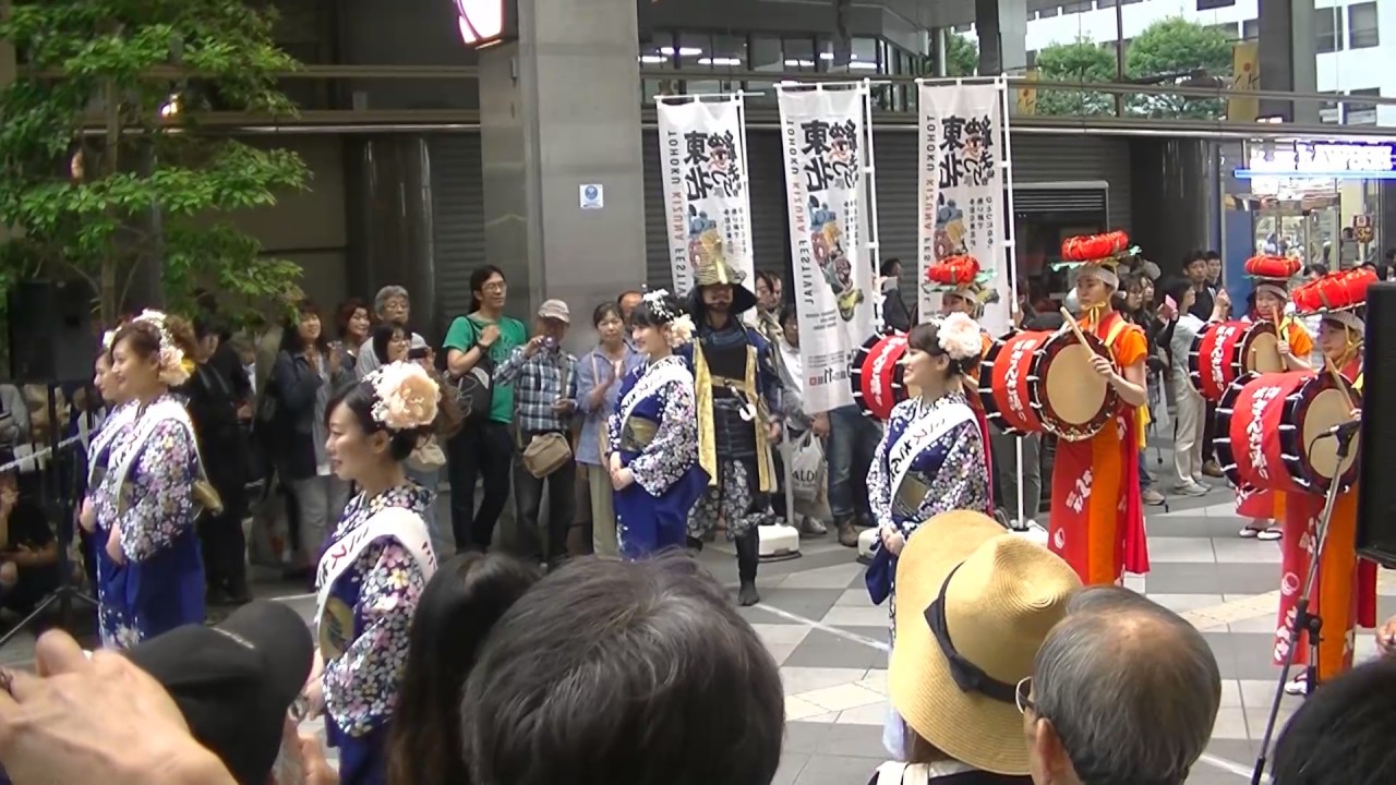東北絆まつり仙台2017（宮城）一番町商店街流し踊り＜盛岡さんさ踊り・ミスさんさ踊り＞「東北六魂祭」後継イベント6/16