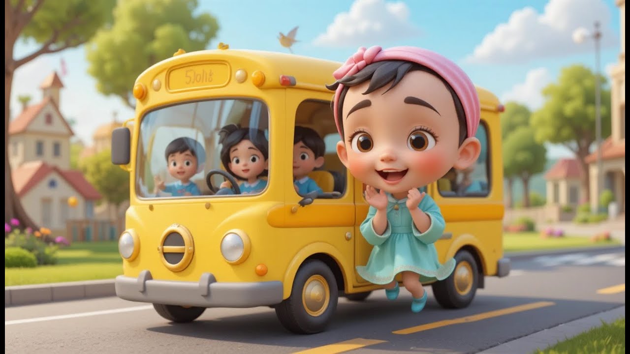 «Колеса на автобусе» – новогоднее издание | Новогодняя песня для детей | Обучение для малышей