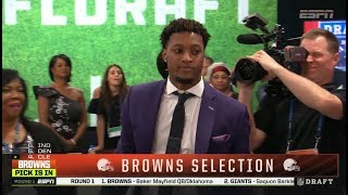 Browns Select CB Denzel Ward With 4th Overall Pick | 2018 NFL Draft | Apr 26, 2018