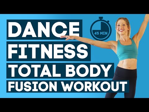 45 Min Dance Fitness Strength Total Body Fusion Workout - Low Impact (VERY EXCITING!)