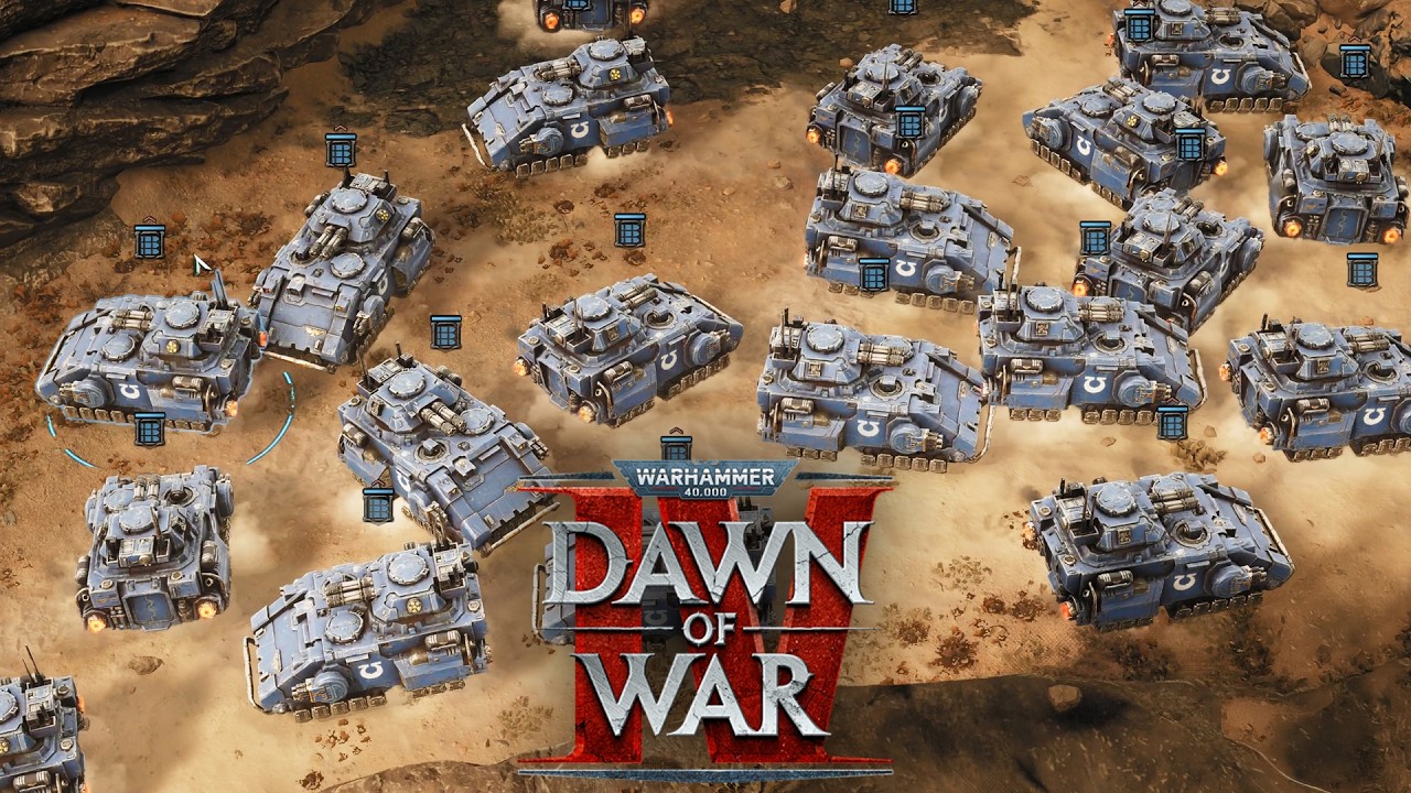 72 TANKS - Dawn of War 4 Gameplay - Ultramarines vs Necron