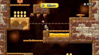 New Super Mario Bros. U - Challenges: Stoneslide Tower Climb (Wii U)