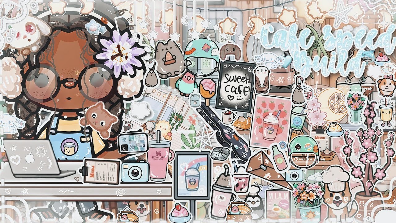 Building A Cafe 🍄🐥🎀 *Speed Build* TOCA LIFE WORLD 🌎 (Voiced) The  Speed Build Diaries °.꩜🍡꩜ᰔ Ep.5