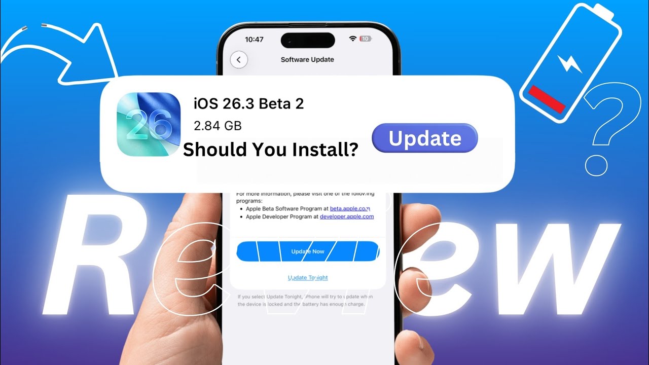 iOS 26.3 Beta 2 Review | iOS 26.3 Public Beta 2 Review | iOS 26.3 Beta 2 Battery test | 26.3 Beta 2