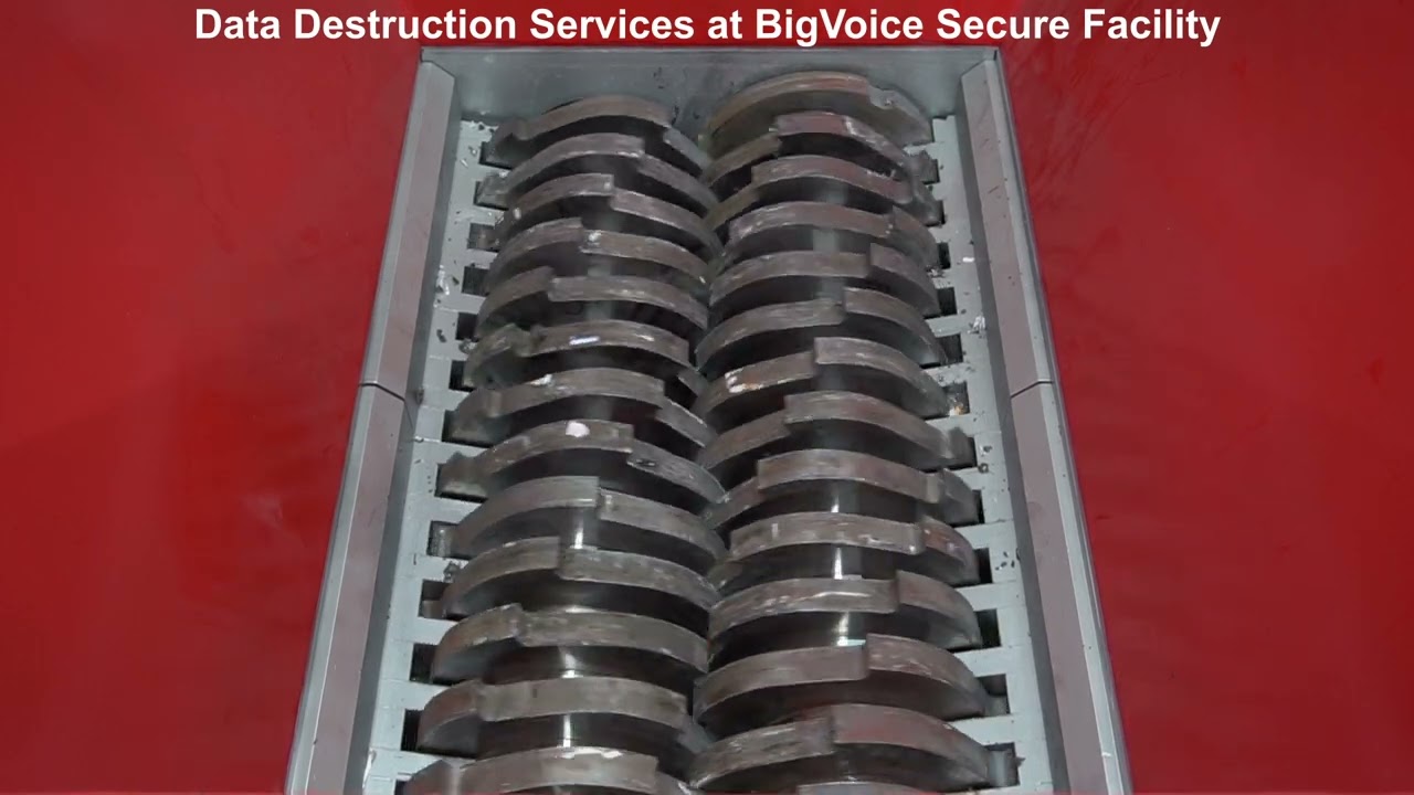 Industrial Shredder (Capable of Bulk Shredding) | BigVoice Secure