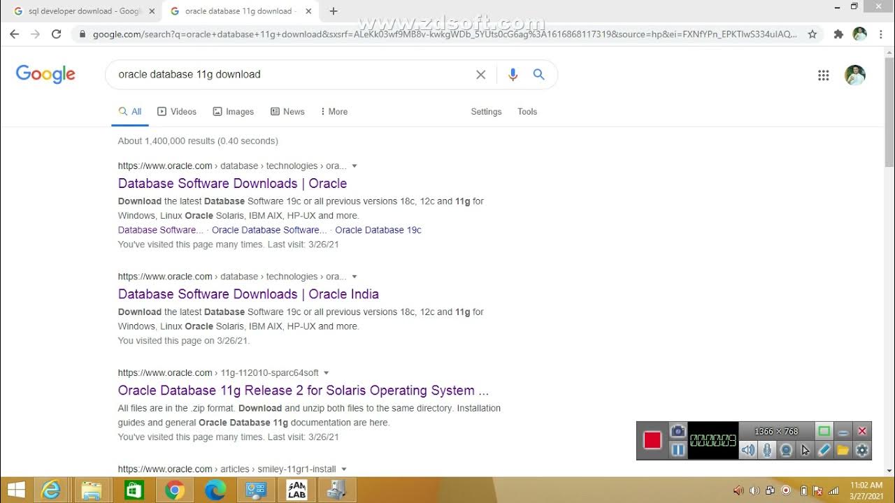 How to download and install Oracle Databases 11g and Sql Developer ...