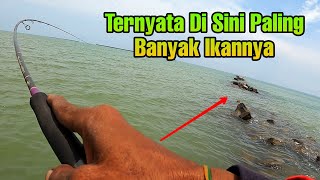 Mancing di Spot Berbatu, Gilla...Sampe Putus 2 Kali