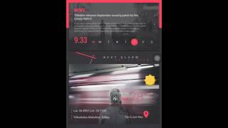 Note 5 KLWP CardStyle Animation Screen