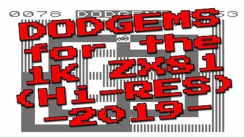 Dodgems for the 1K (Hi-Res) ZX81 from Dr. Beep (2019)