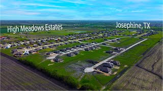 Stock Footage of High Meadows Estates Josephine, TX