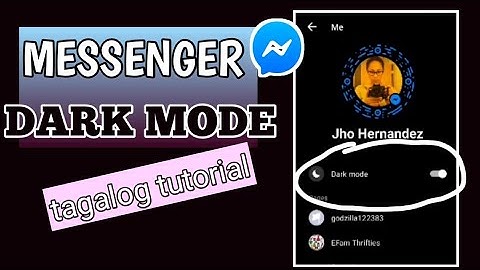 HOW TO ACTIVATE DARK MODE ON FACEBOOK MESSENGER | FULL TAGALOG TUTORIAL