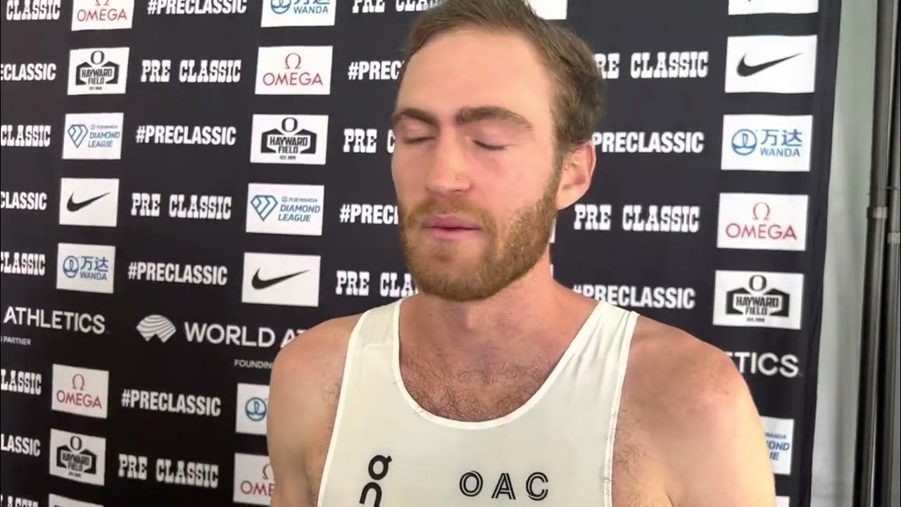 Olli Hoare talks after finishing 2nd in 2022 Bowerman mile YouTube
