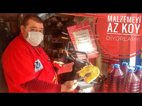 MALZEMEYİ AZ KOY DİYORLAR !! | TOST 5 ATOM 7 LİRA !! | SOKAK LEZZETLERİ ( Turkish Street Food )