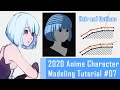 [#07] Anime Character 3D Modeling Tutorial 2020 – Hair & Outlines