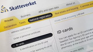 Swedish Id Card Skatteverket