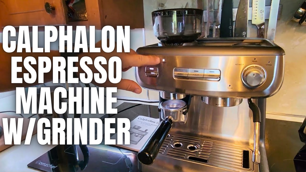 Calphalon Temp IQ Espresso Machine with Grinder & Steam Wand (BVCLECMPBM1)