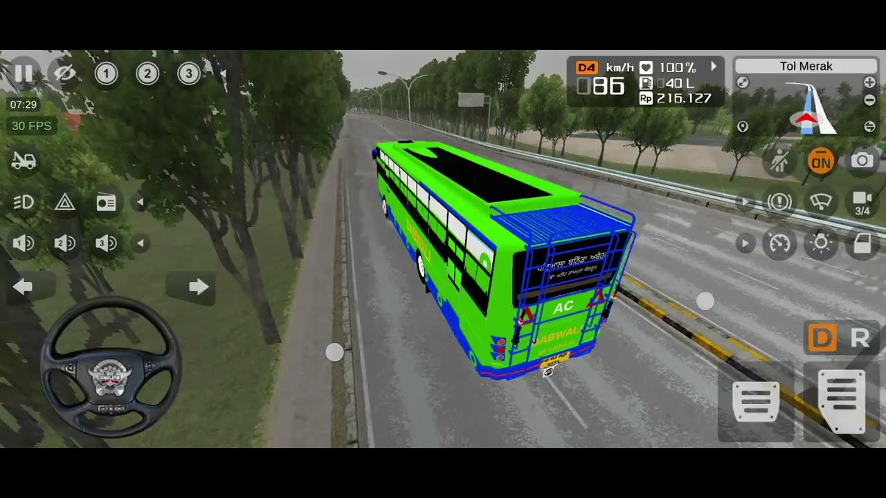 Dabwali transport bathinda | bussid game mod | amazing bus videos | buses of bathinda 