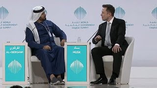 Mohammad Al Gergawi In A Conversation With Elon Musk  Elon Musk Elon Musk Interview  Tesla