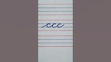How to write joining letter c in cursive writing | cursive handwriting a to z