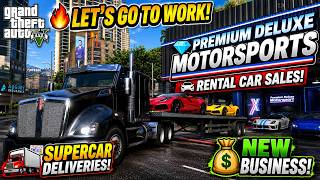 💰 GTA 5 MODS LET'S GO TO WORK | BUILDING A MILLION DOLLAR RENTAL CAR EMPIRE!