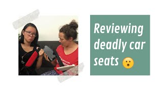 #TaxiBabyReviews | Deb & Elise review FAKE & DEADLY car seats 😵