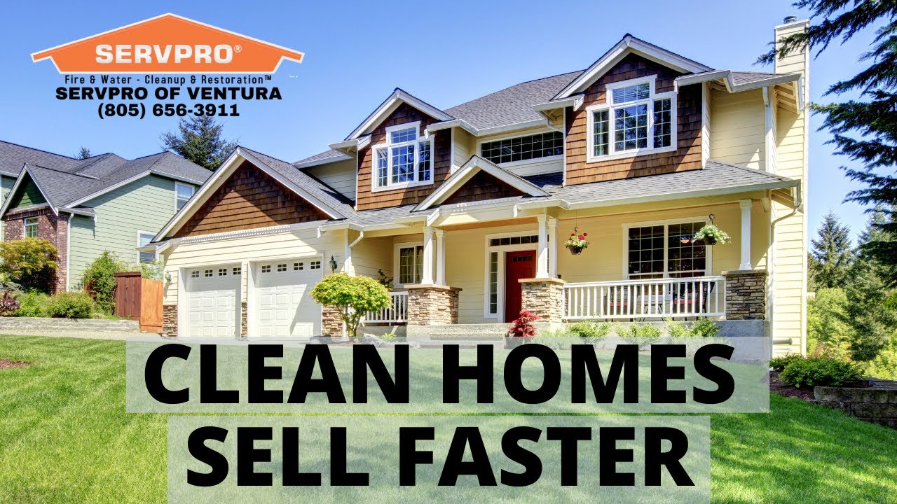 Clean Homes Sell Faster SERVPRO of Ventura YouTube