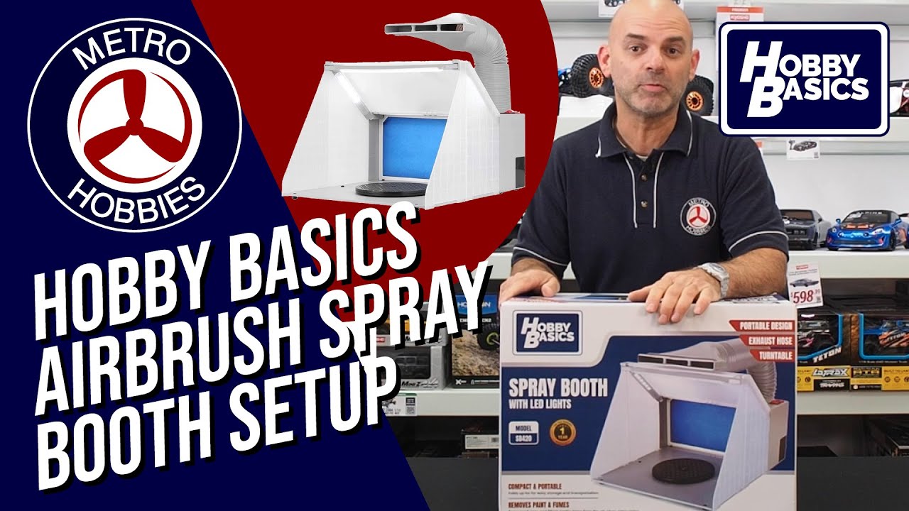 Hobby Basics Airbrush Spray Booth with LED Lights