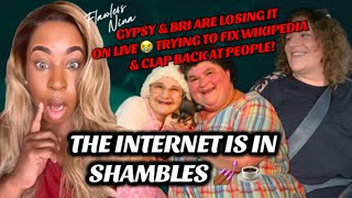 GYPSY BRI CRASHING OUT ON LIVE CORRECTING WIKI PEOPLE MUST WATCH